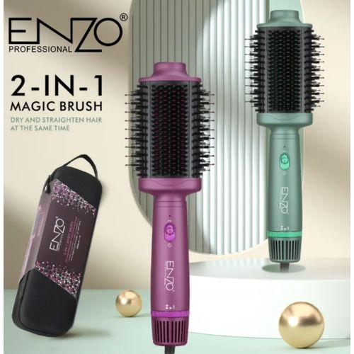 brosse Volumizer Styler Sèche-cheveux électrique à air chaud à ions négatifs Brosse à lisser Peigne